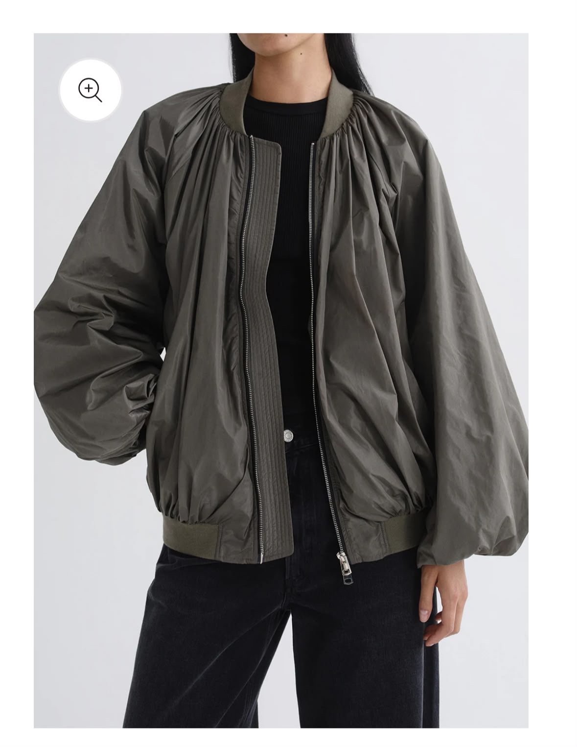 BOMBER AGOLDE VERT RAFFI