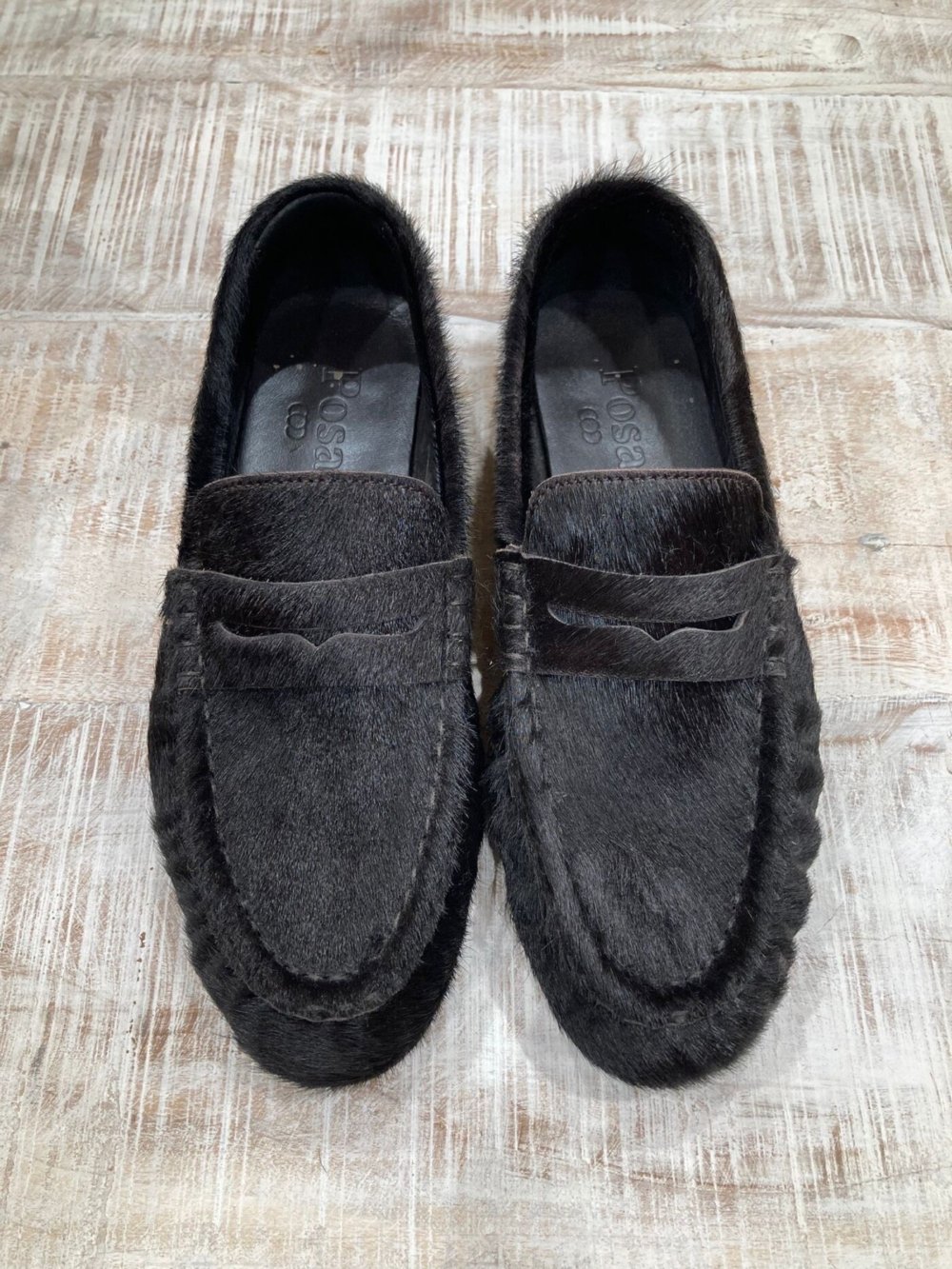 MOCASSINS POSA PENNY LOAFER WRINKLE BRUSHED MOCCA