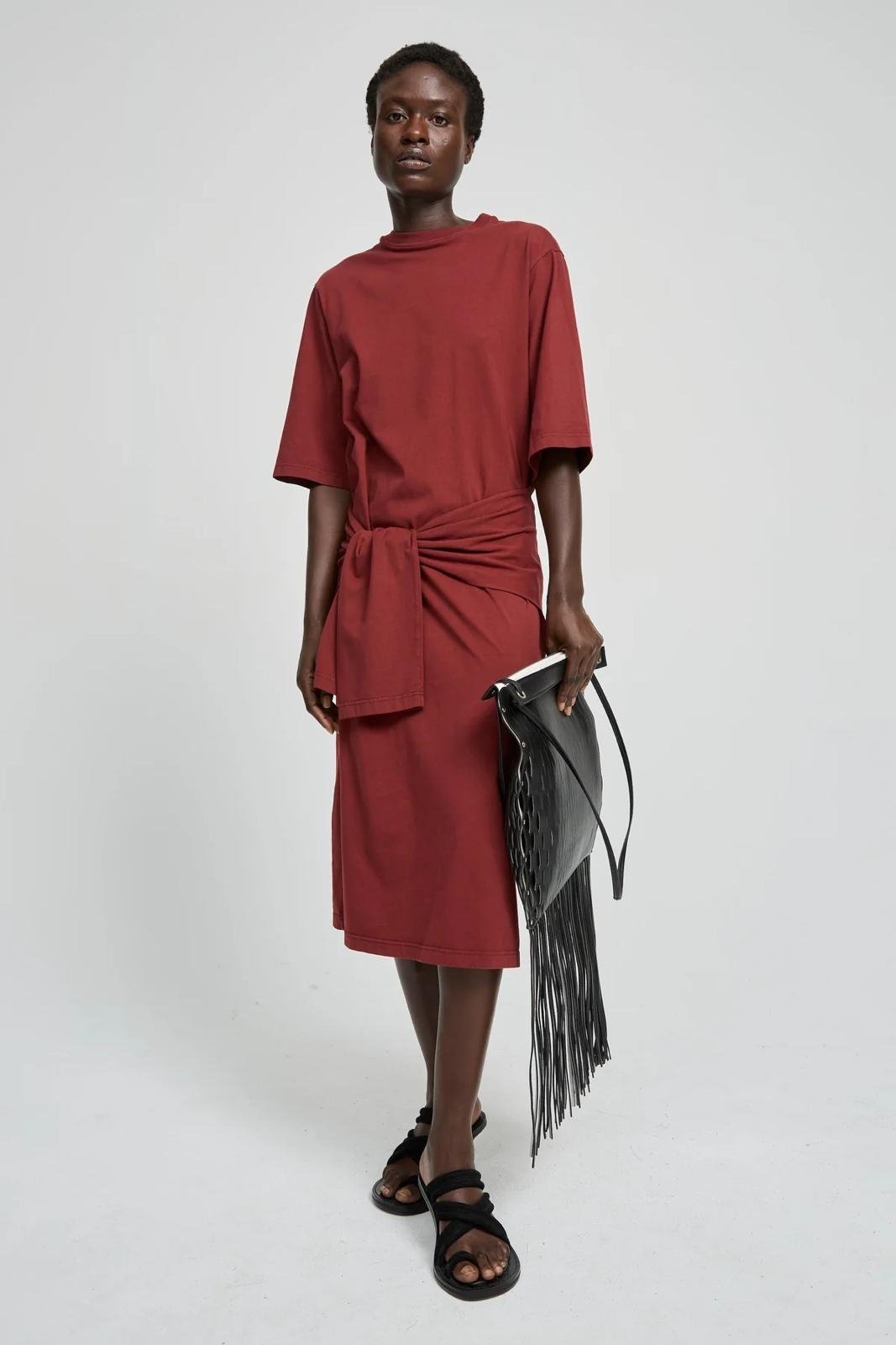 ROBE LAURENCE BRAS BALADINE BORDEAUX – Image 2