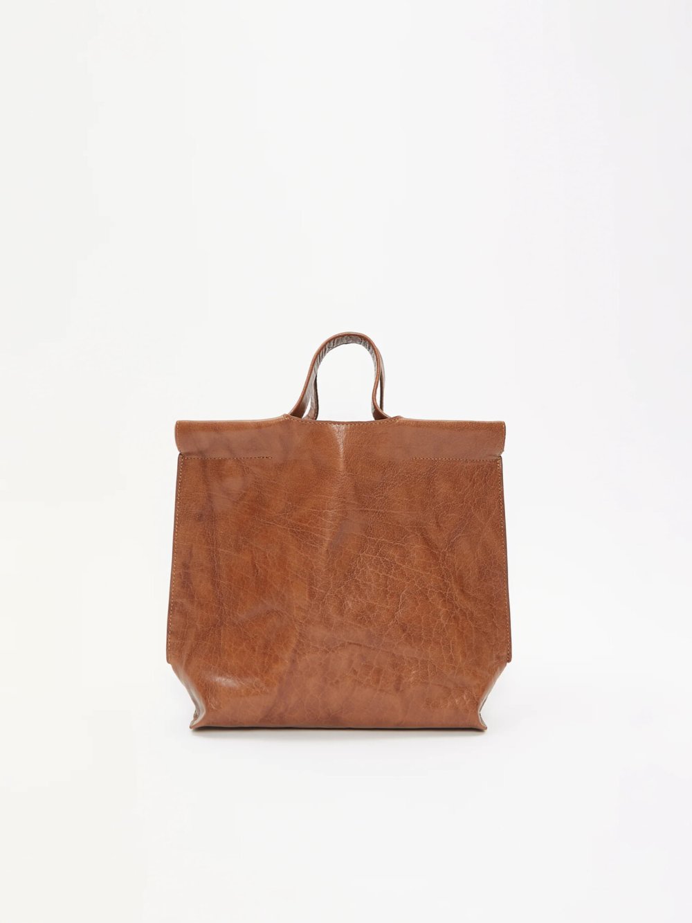 SAC SHOPPER S TUMBLED COGNAC