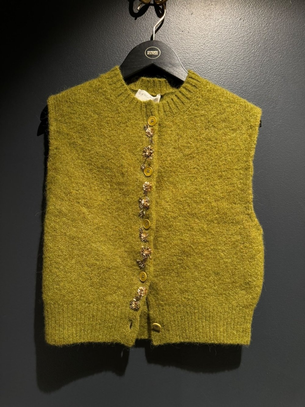 GILET FORTE FORTE 15549 MY KNIT VERT 1