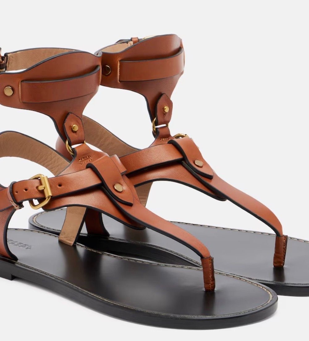 SANDALES ISABEL MARANT EVEENA COGNAC