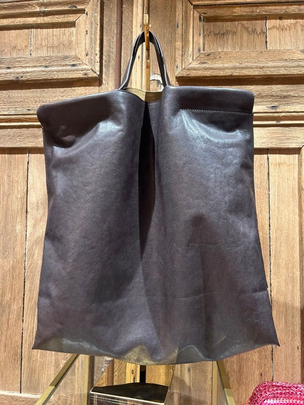 SAC BEA MOMBAERS SHOPPER L MAT MARRON 1