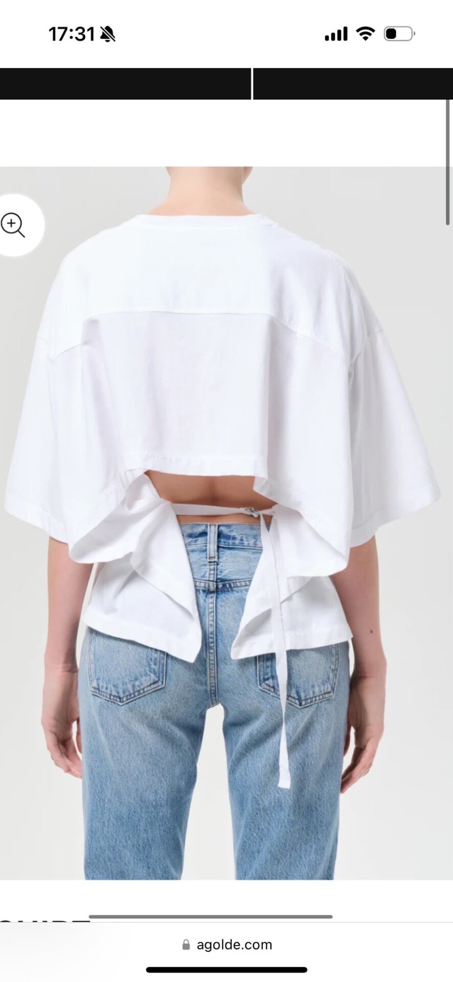 T-SHIRT AGOLDE THEO BLANC – Image 2