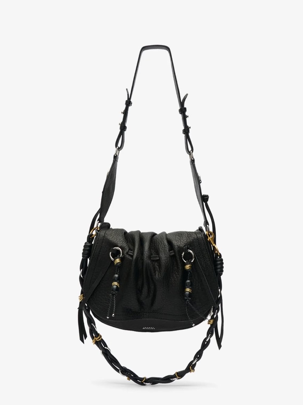 SAC ISABEL MARANT BOLTON PORTE EPAULE BLACK SILVER