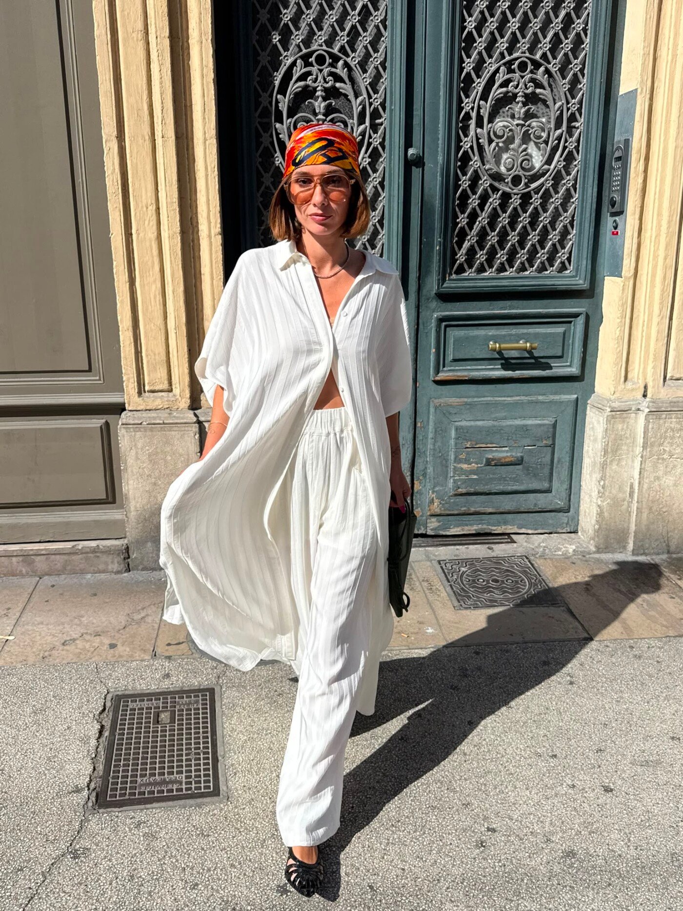 PANTALON MARGAUX LONNBERG NED BLANC – Image 2