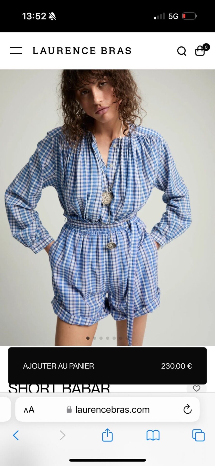 BLOUSE LAURENCE BRAS CALUMET BLEU – Image 2