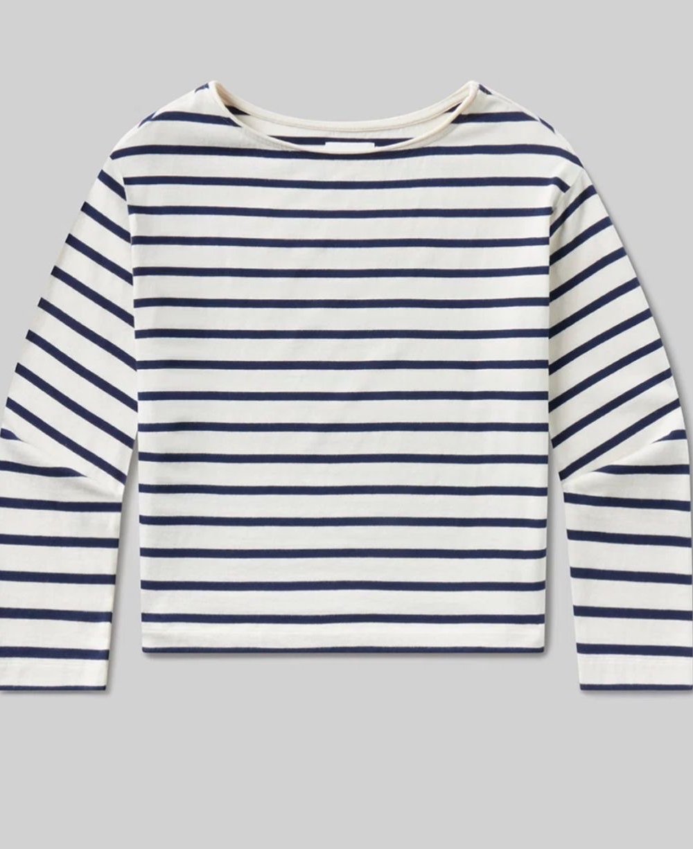 TEE SHIRT CITIZENS OF HUMANITY BOAT NECK MARINE/RAYURES