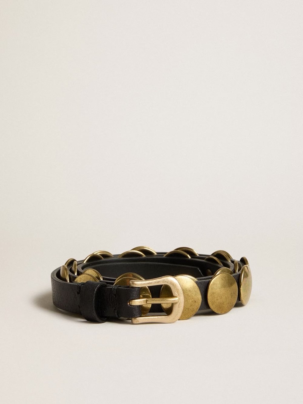 CEINTURE GOLDEN GOOSE BELT TRINIDAD NOIR 1