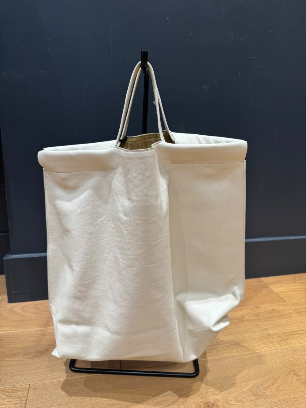 SAC BEA MOMBAERS SHOPPER L MAT BLANC 1