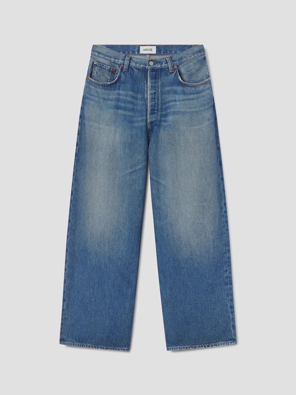 JEAN ROUNDED BAGGY BLEU