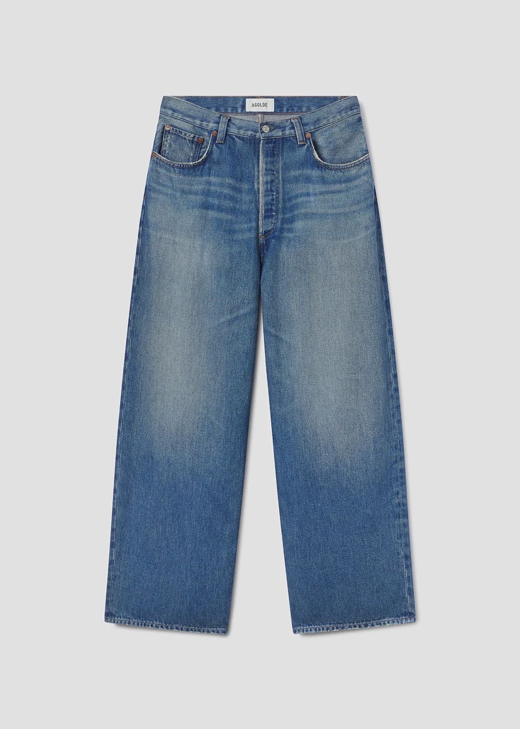JEAN ROUNDED BAGGY BLEU