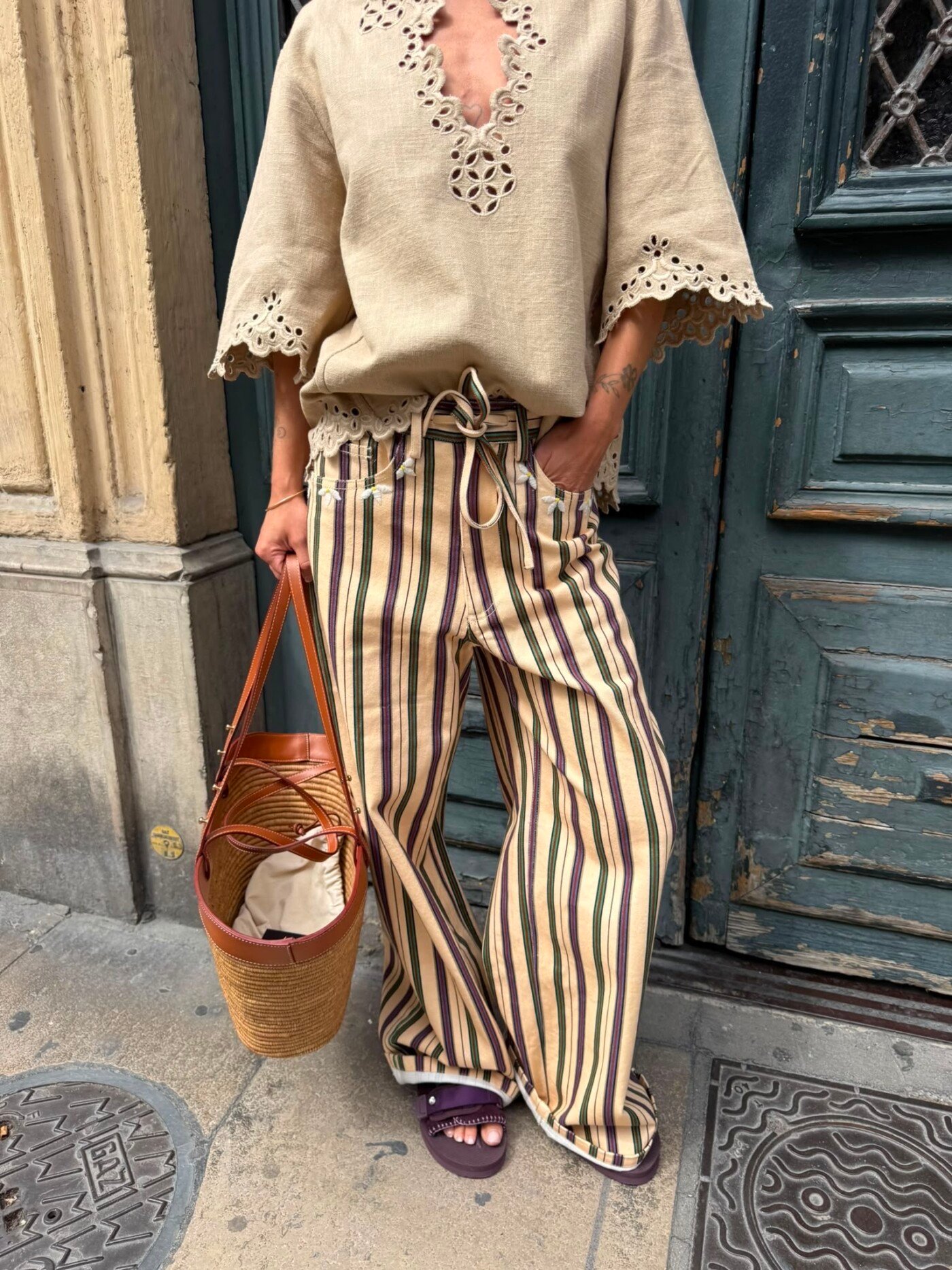PANTALON MONOKI VEGAS CREAM – Image 2