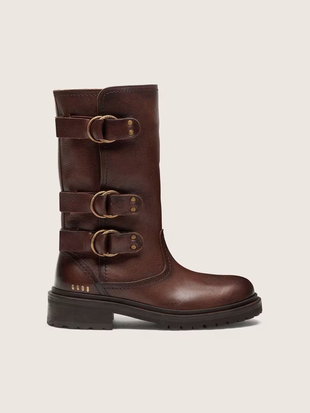 BOOTS KURT WITH STRAPS MARRON