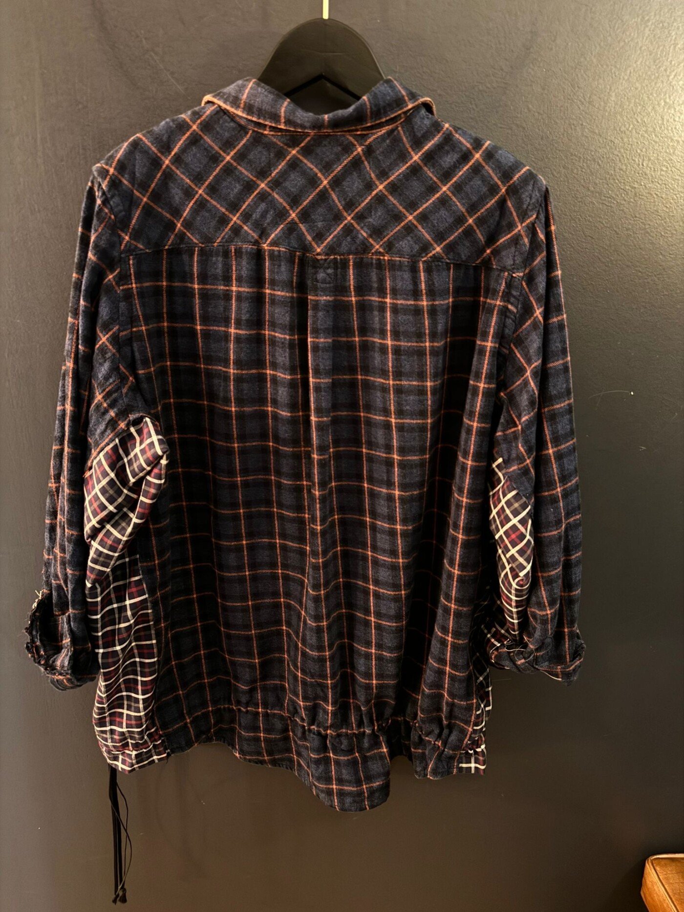 CHEMISE UNPACKED CARREAUX BLEU ROUGE 2