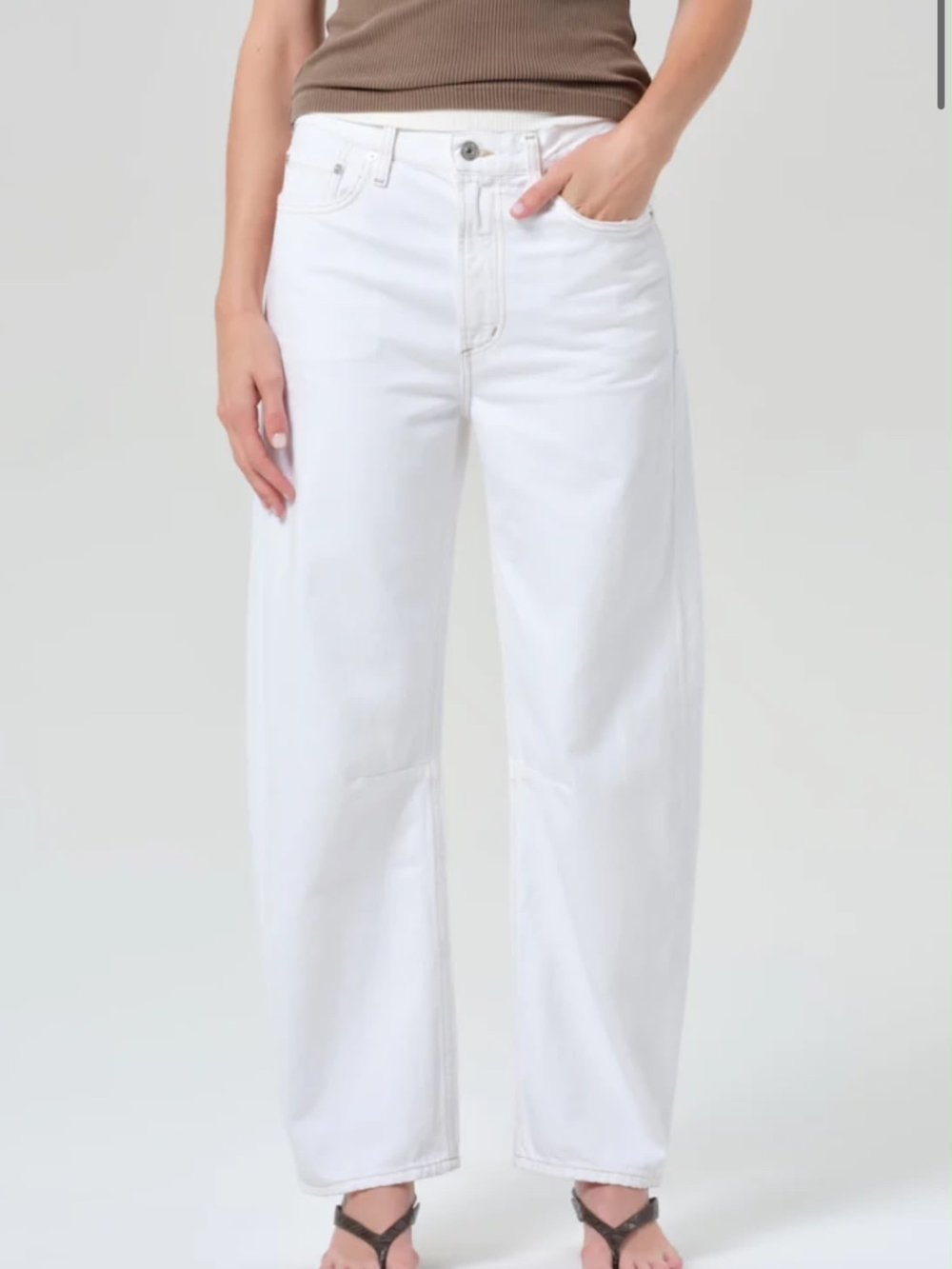 JEAN CITIZENS OF HUMANITY MIRO RELAXED WHT