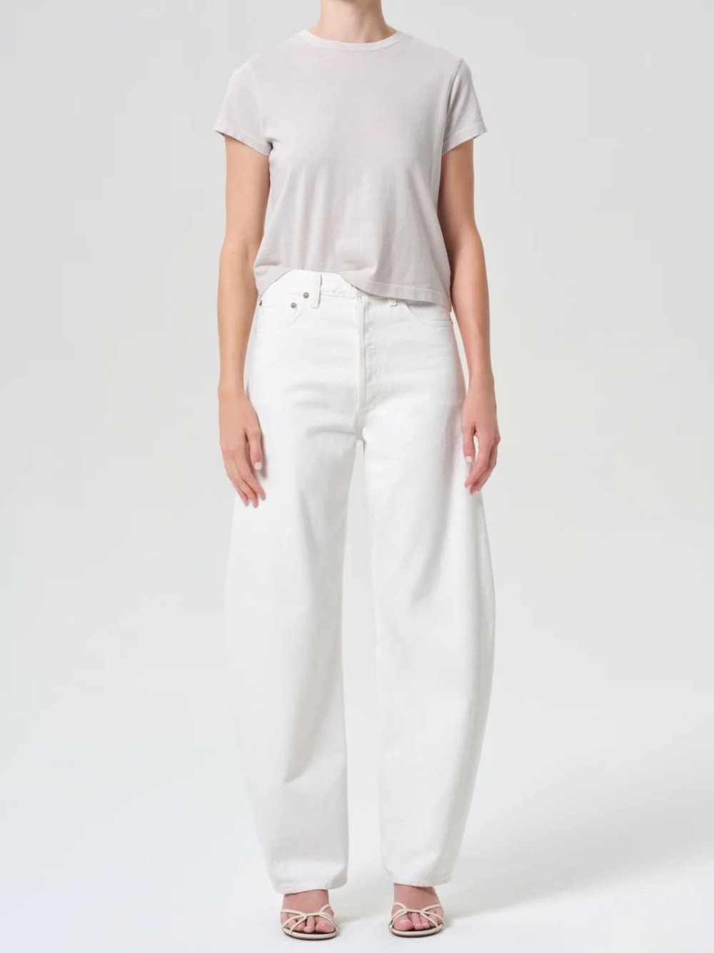 JEAN AGOLDE LUNA CHALK BLANC