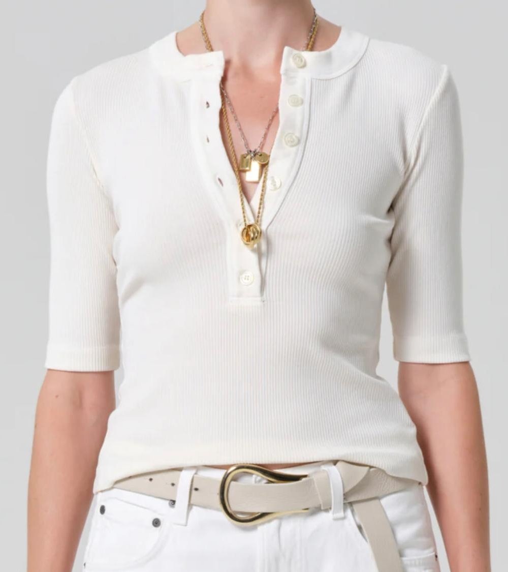 TEESHIRT CITIZENS OF HUMANITY NALI ECRU