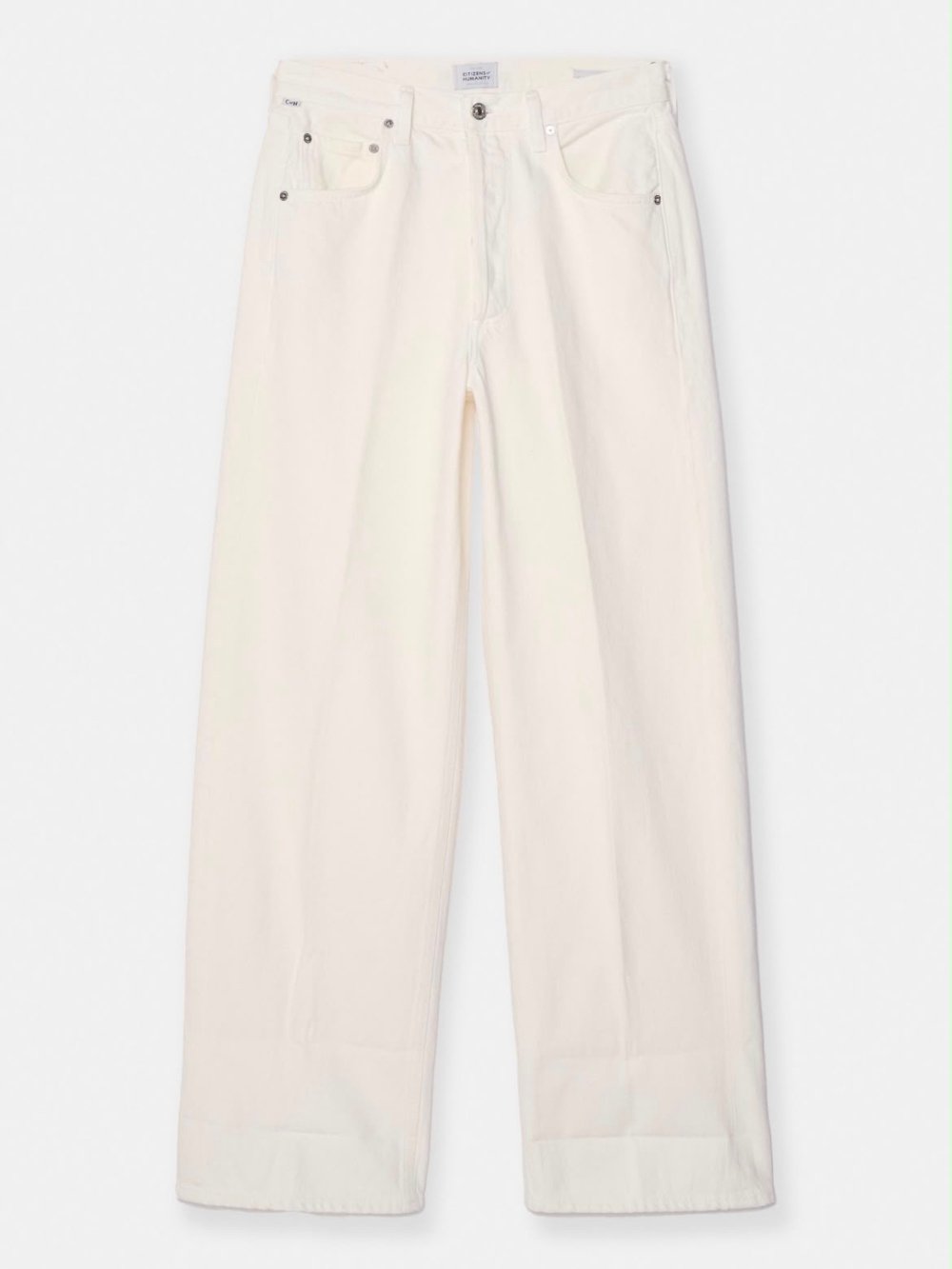 JEAN CITIZENS OF HUMANITY AYLA BAGGY WHITE 1