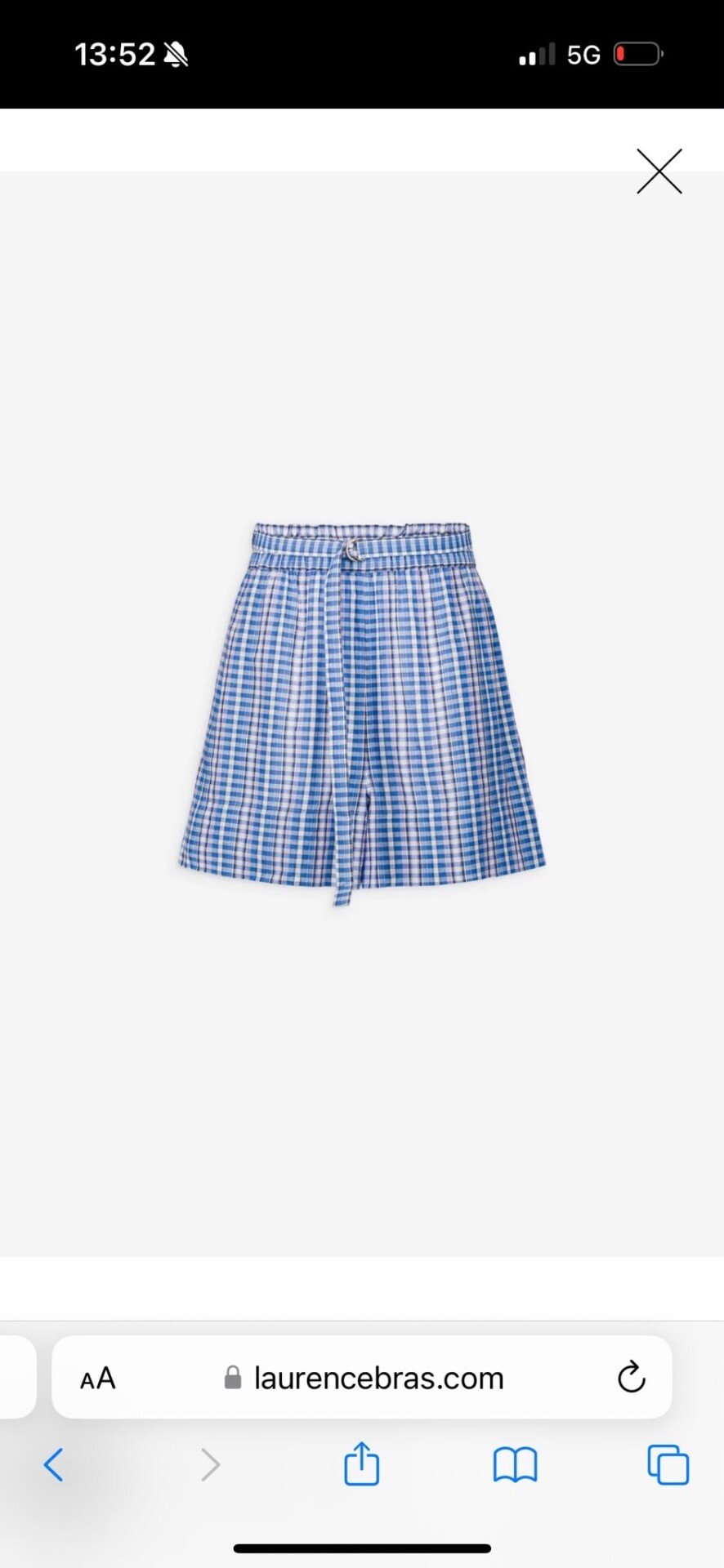 SHORT LAURENCE BRAS BABAR BLEU