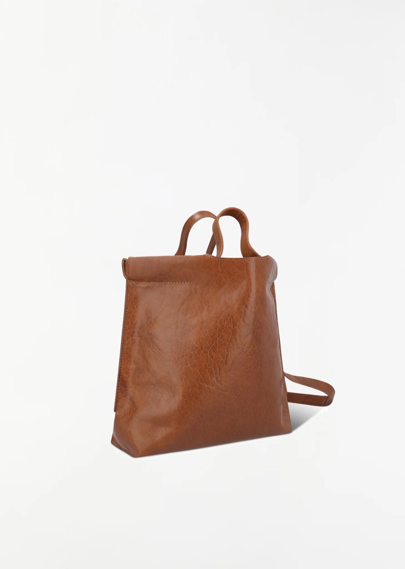 SAC SHOPPER S TUMBLED COGNAC – Image 2