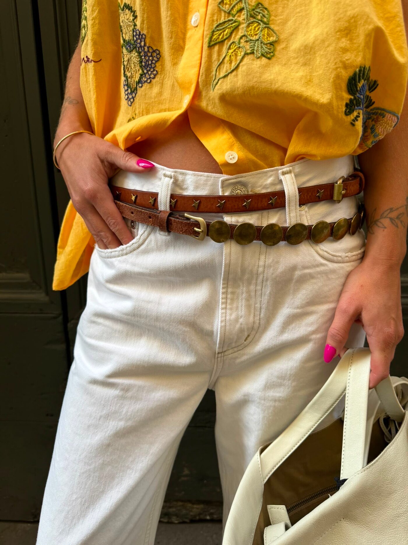 CEINTURE GOLDEN GOOSE MOLY CAMEL – Image 2