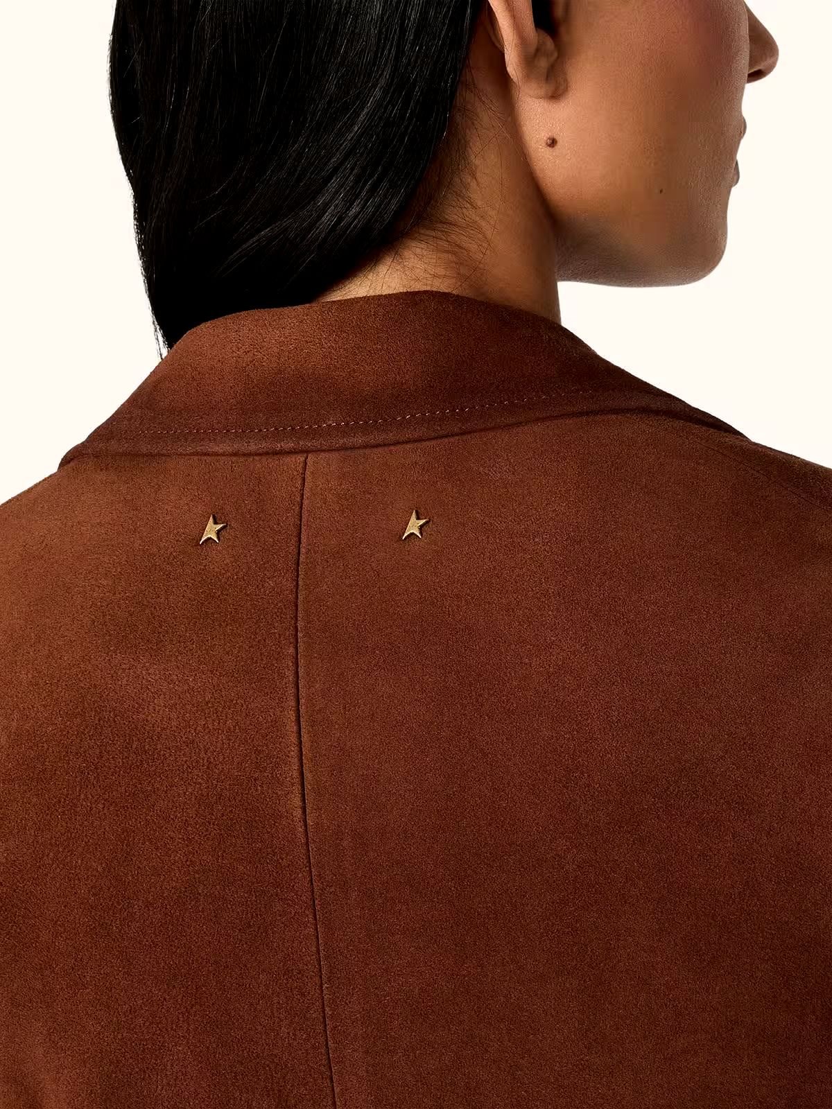VESTE GOLDEN GOOSE JACKET ROBYN SUEDE MARRON 2