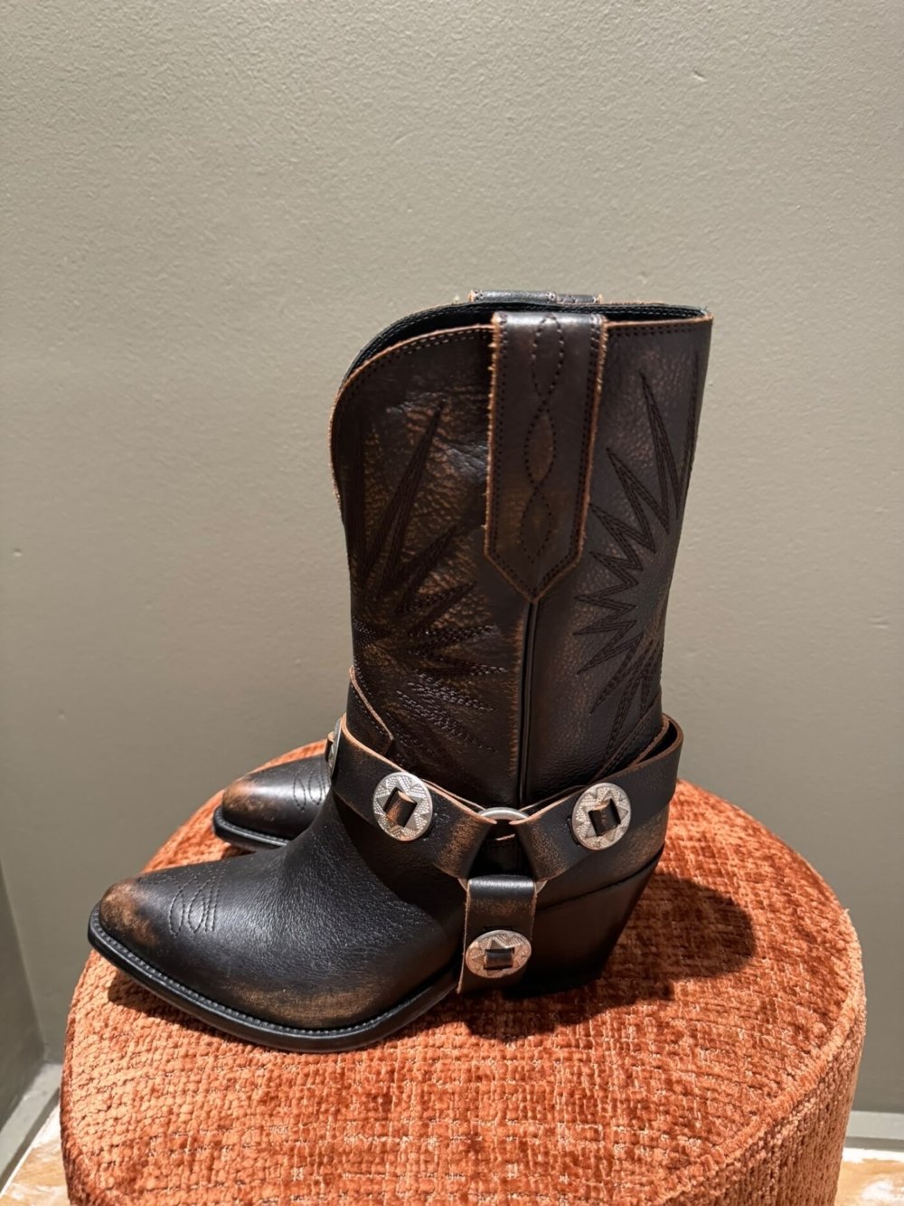 BOOTS GOLDEN GOOSE WISHSTAR STRAP MARRON 1