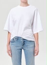 T-SHIRT AGOLDE THEO BLANC