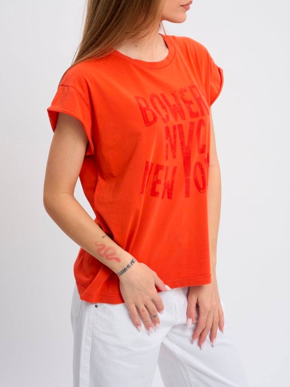 TEE SHIRT BOWERY NYC ORANGE 1