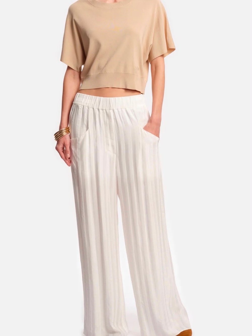 PANTALON MARGAUX LONNBERG NED BLANC