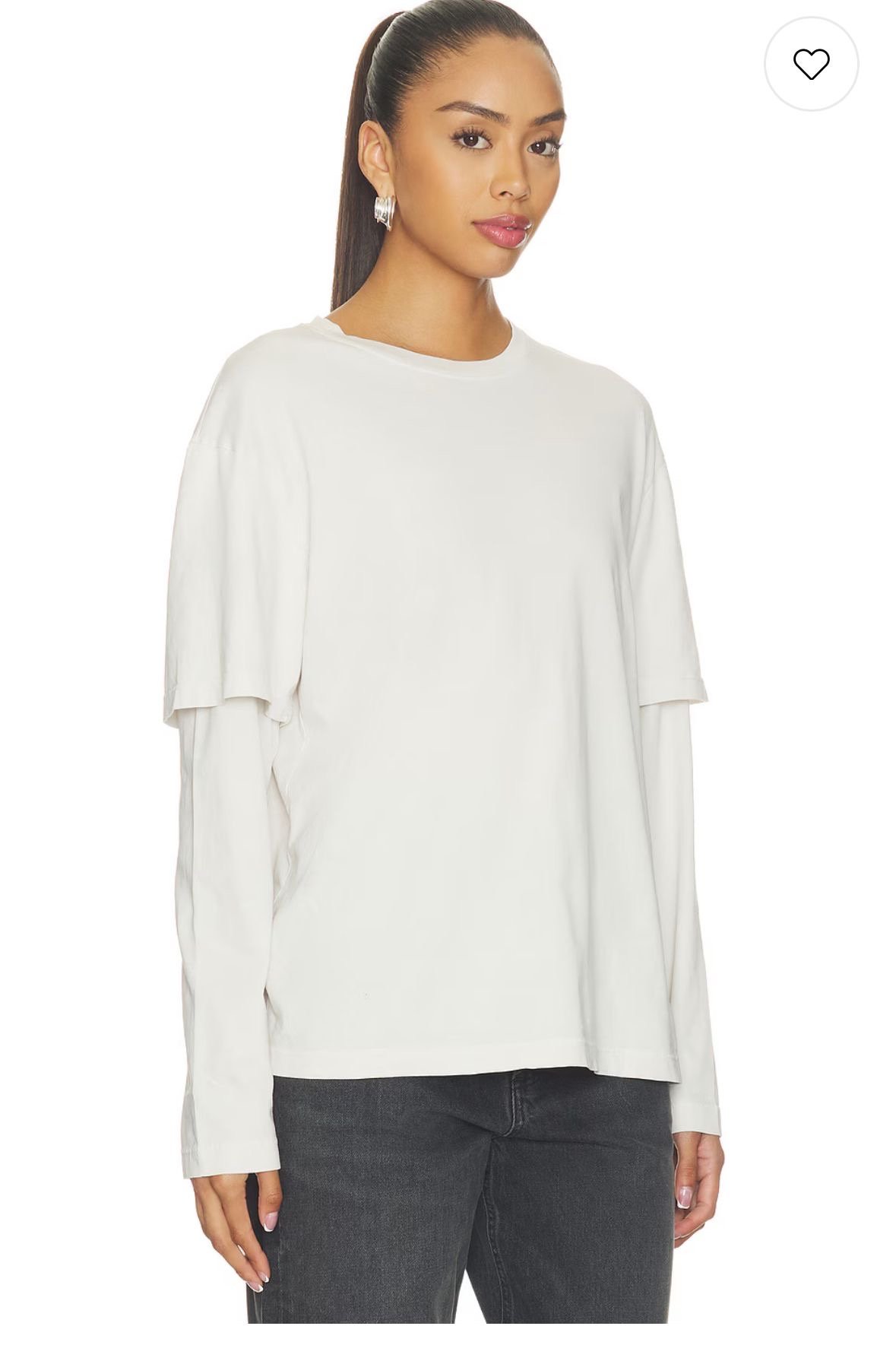 TEE-SHIRT AGOLDE LOIS BEIGE 1