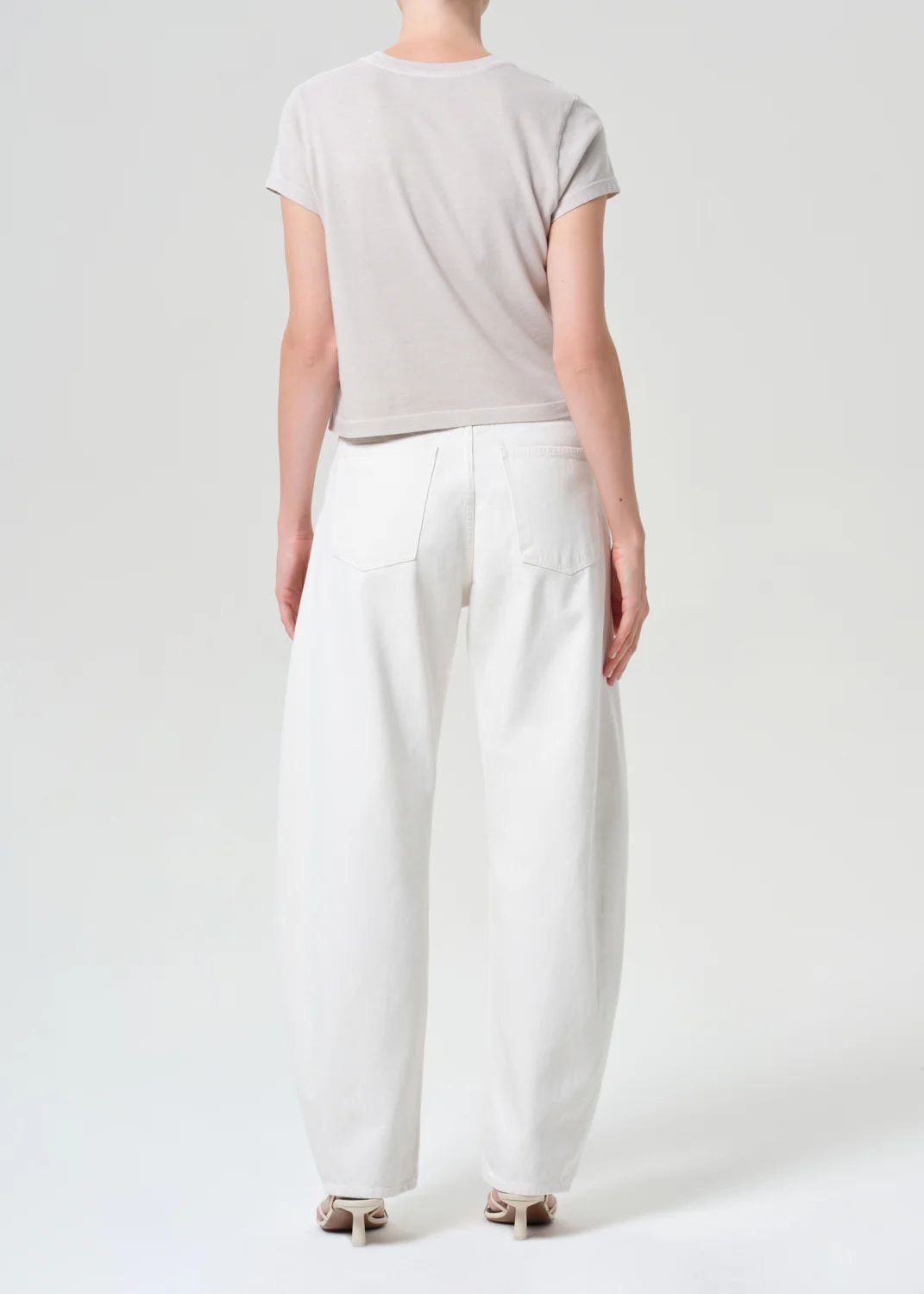 JEAN AGOLDE LUNA CHALK BLANC – Image 2